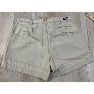 Patagonia Stand Up Shorts Men's 36 Beige Organic Cotton Canvas Hiking